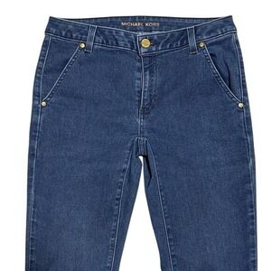 MICHAEL KORS Women Skinny Jeans‎ Dark Wash Cotton Blend Size 2
